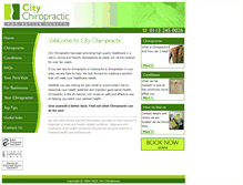 Tablet Screenshot of citychiropractic.co.uk